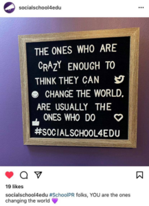 instagram post socialschool4edu