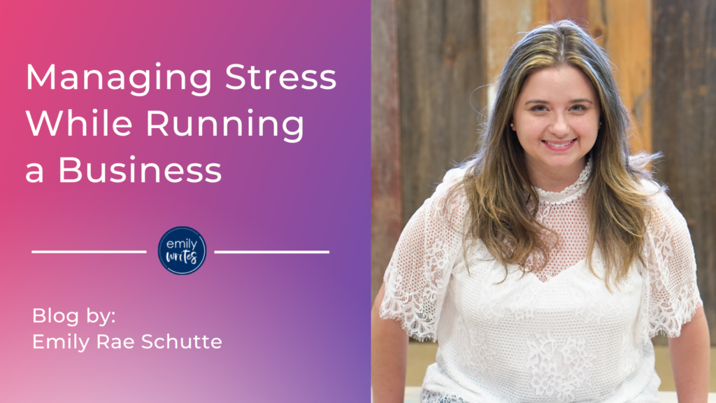 how to manage stress while running a business