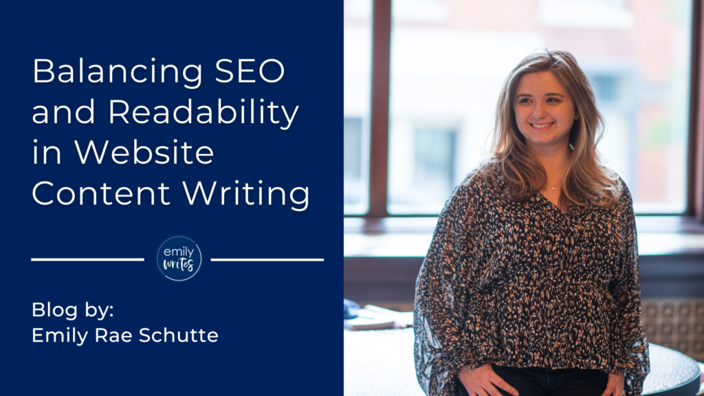 Balancing SEO and Readability in Website Content Writing