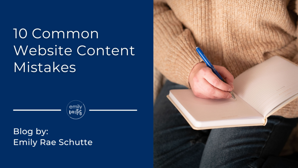 10 Common Website Content Mistakes